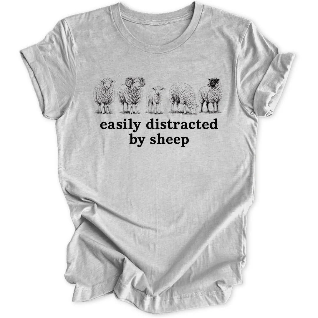 Distracted By Sheep - Sport Grey