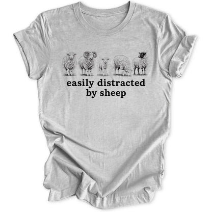 Distracted By Sheep - Sport Grey
