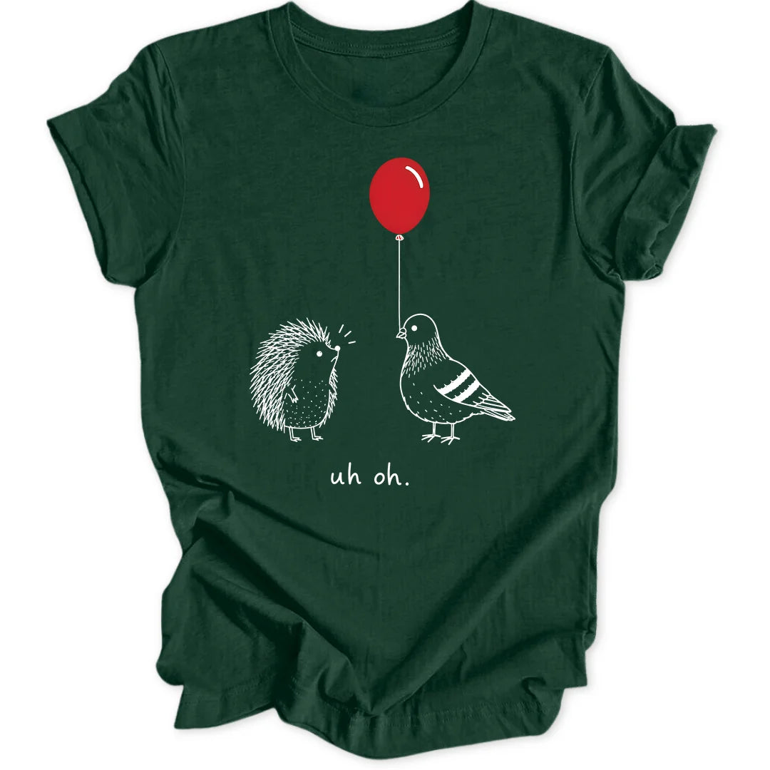 Uh Oh Balloon - Forest Green