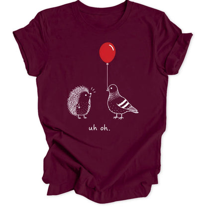 Uh Oh Balloon - Maroon
