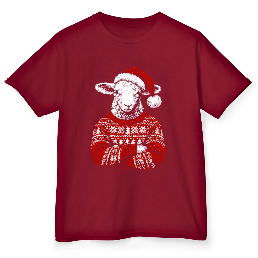 Christmas Sheep - Cardinal Red