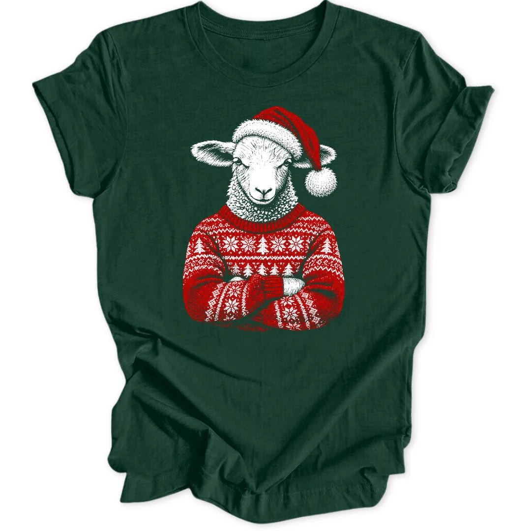 Christmas Sheep - Forest Green