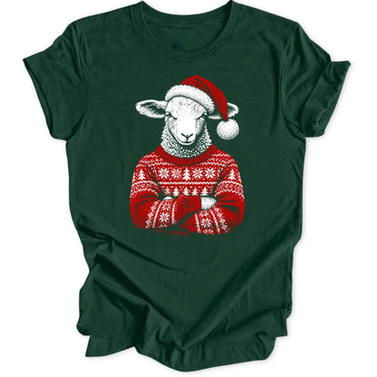 Christmas Sheep - Forest Green