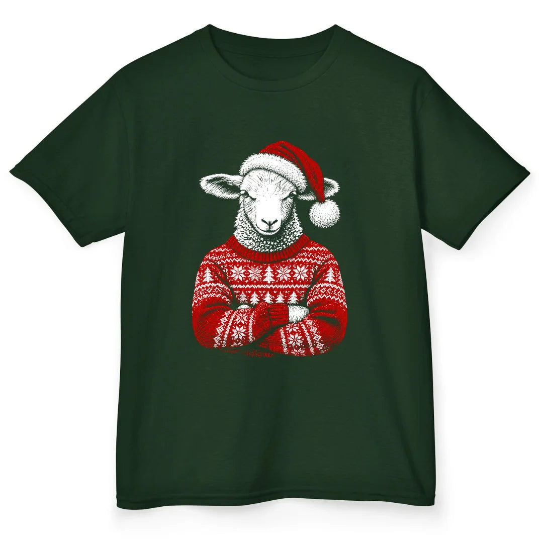 Christmas Sheep - Forest Green