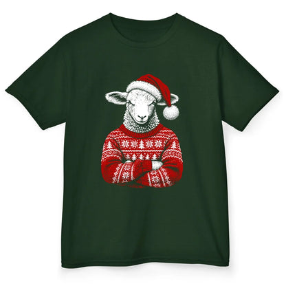 Christmas Sheep - Forest Green