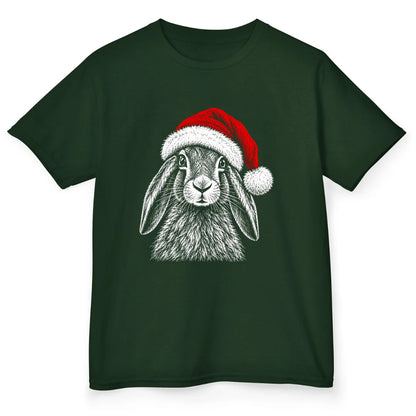 Santa Hare - Forest Green