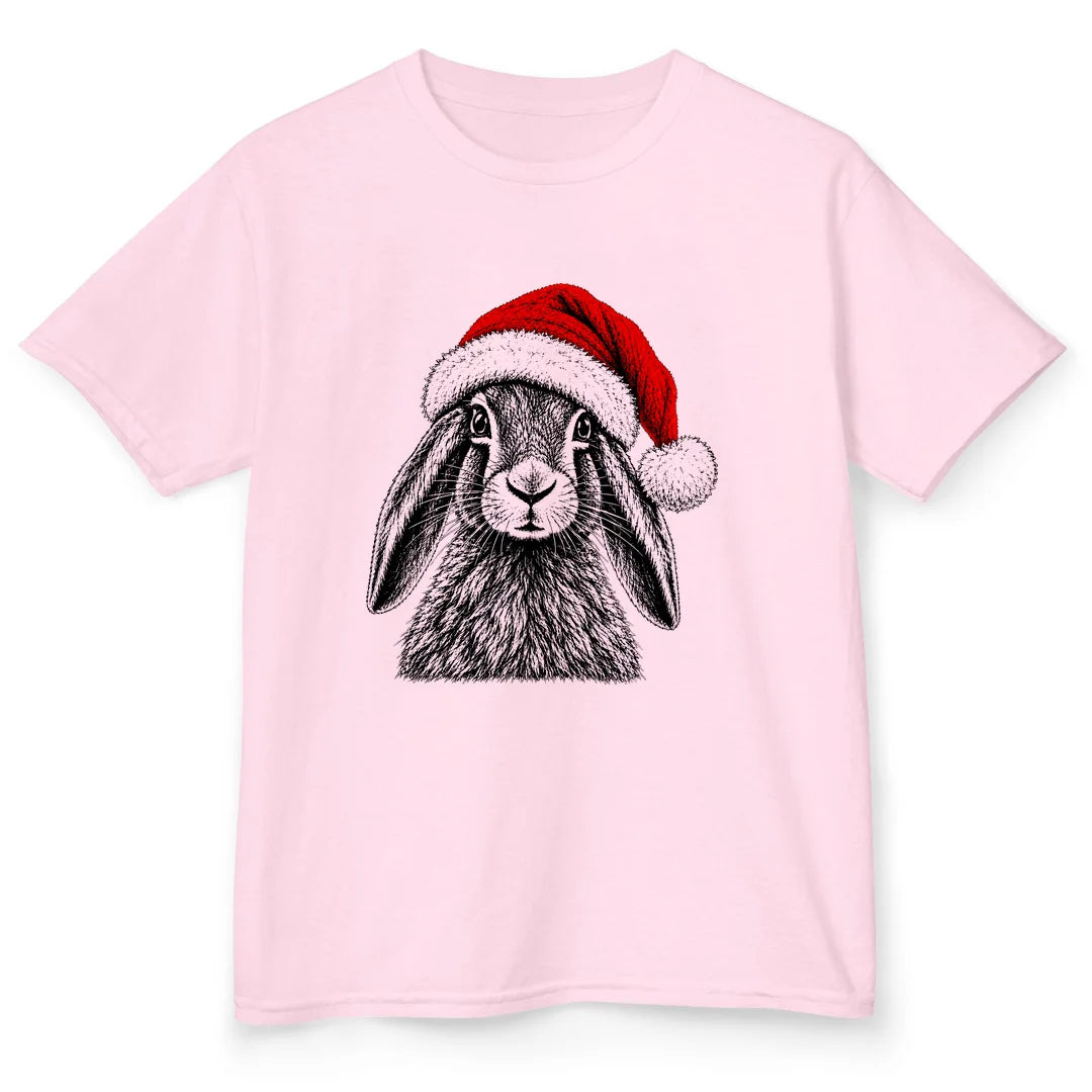 Santa Hare - Light Pink