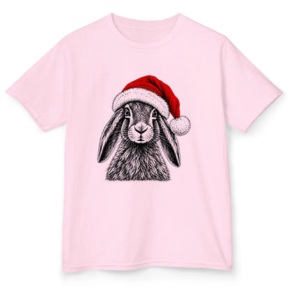 Santa Hare - Light Pink