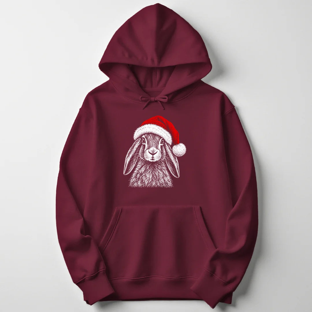 Santa Hare - Maroon