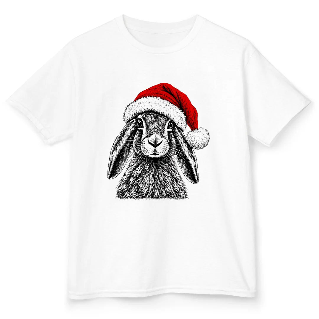 Santa Hare - White