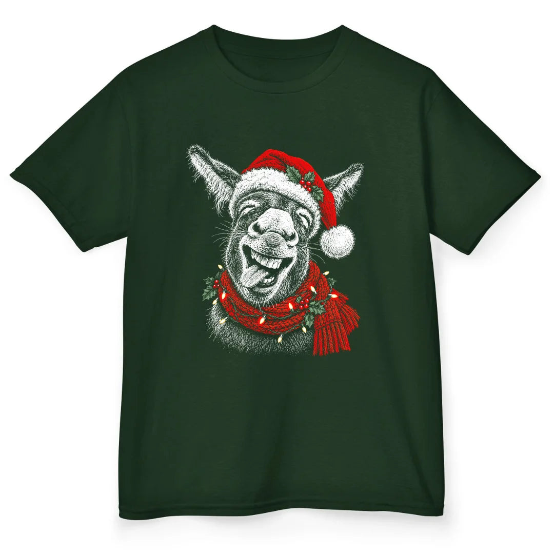 Christmas Donkey - Forest Green