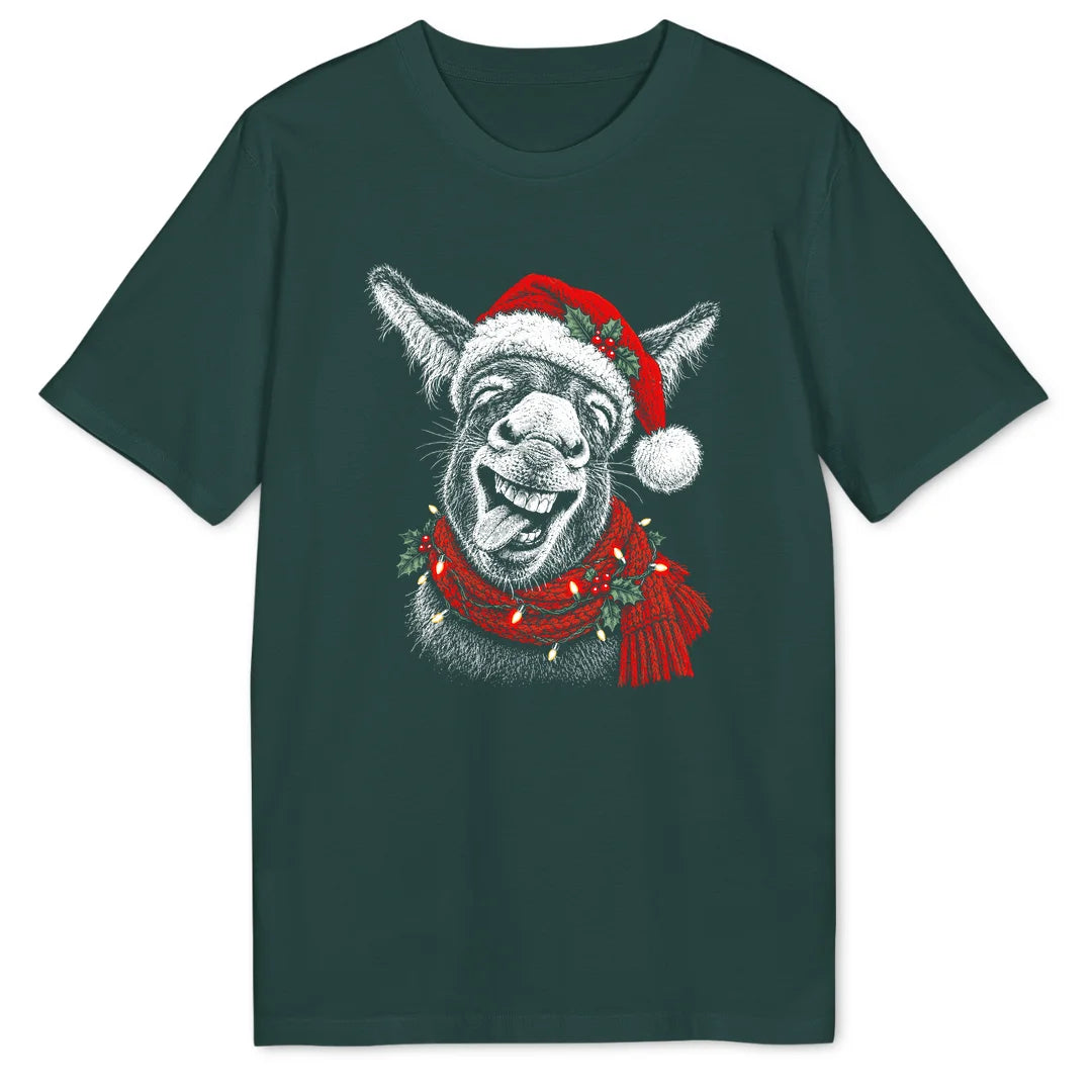 Christmas Donkey - Glazed Green