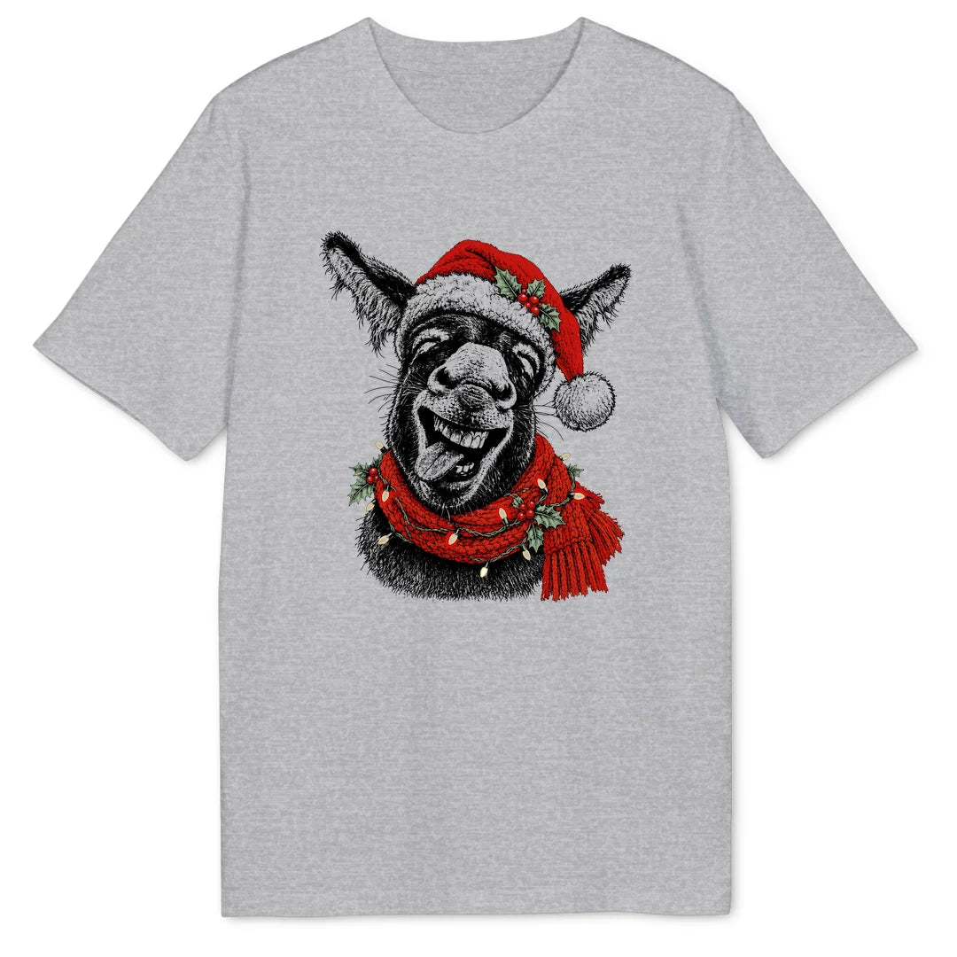 Christmas Donkey - Heather Grey
