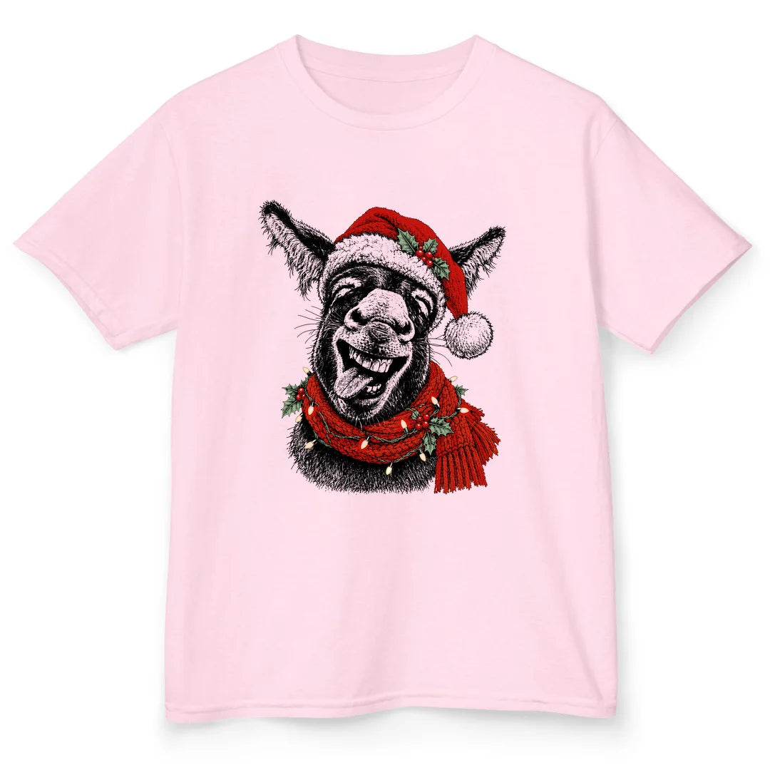 Christmas Donkey - Light Pink