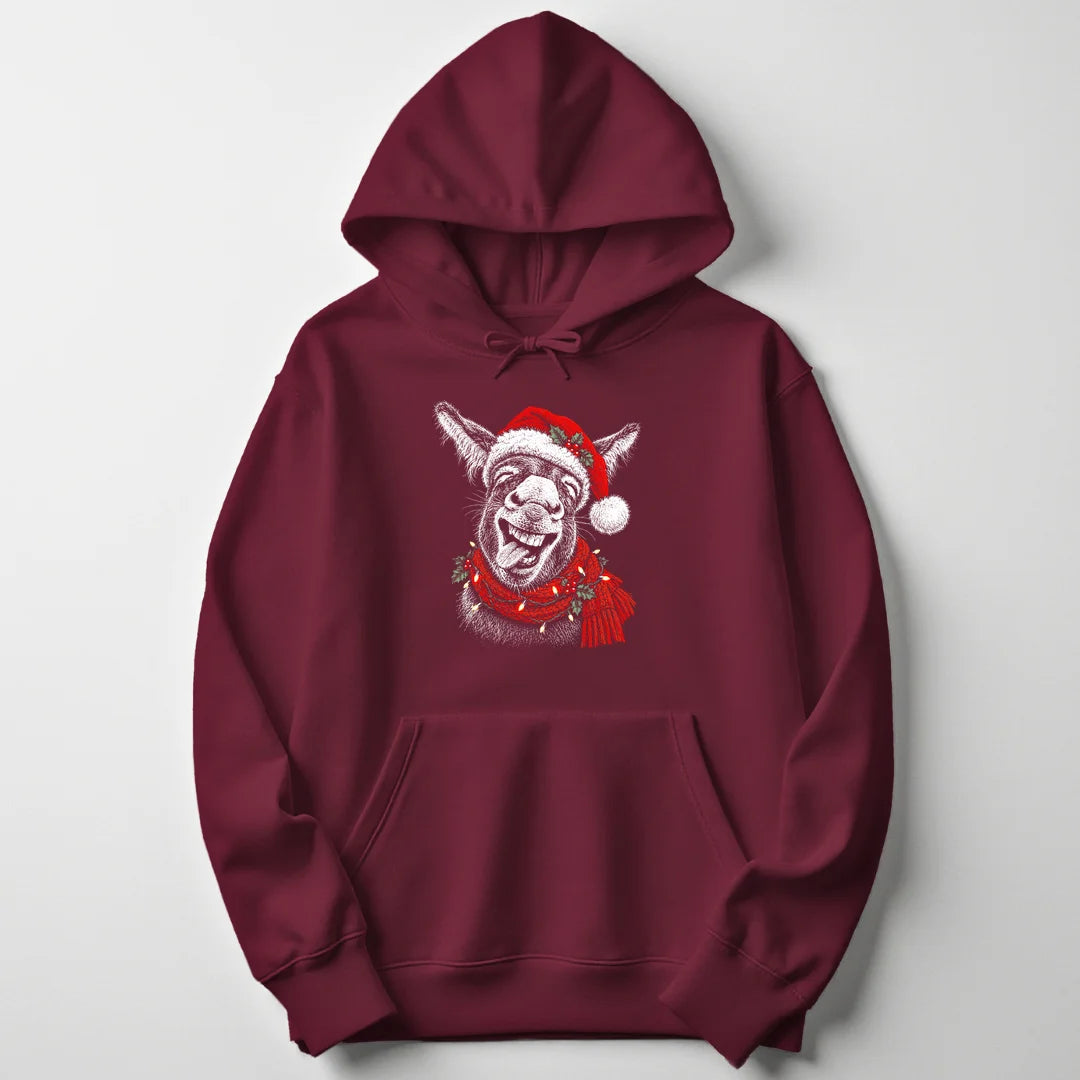 Christmas Donkey - Maroon