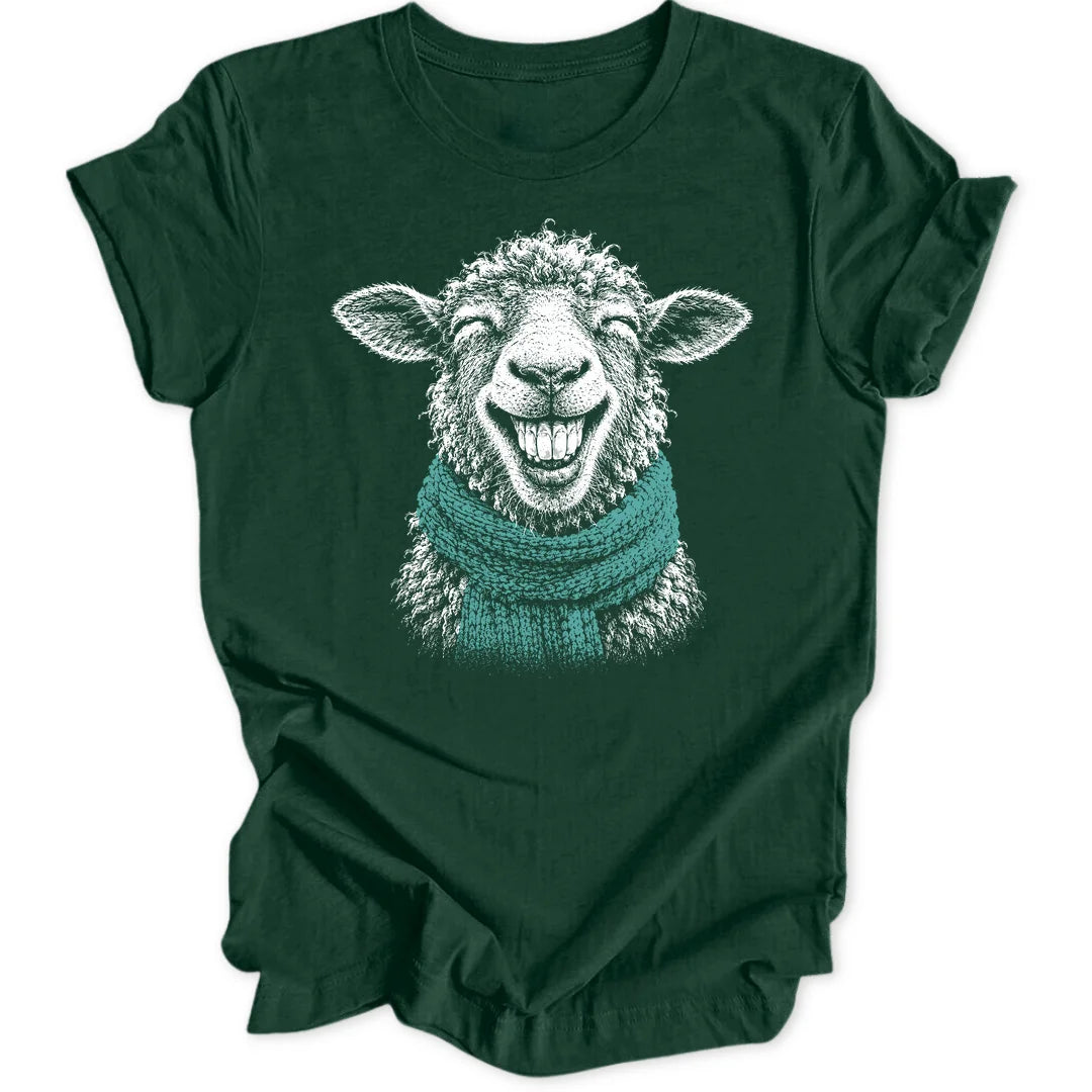 Grinning Sheep - Forest Green
