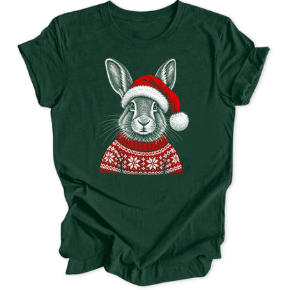 Christmas Bunny - Forest Green