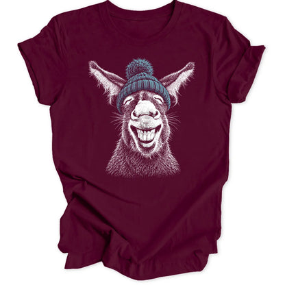 Grinning Donkey - Maroon