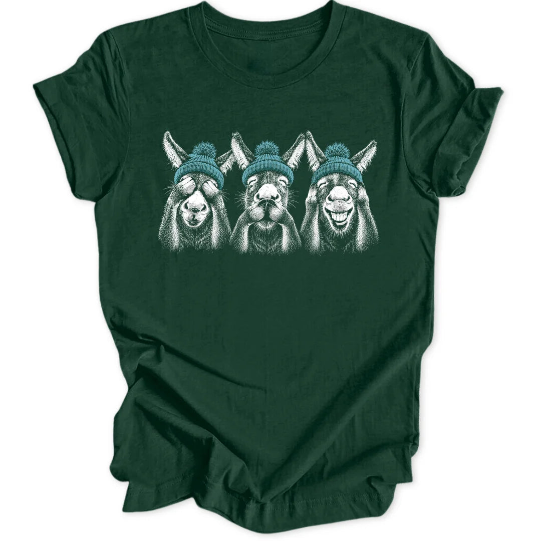 Wise Donkeys - Forest Green