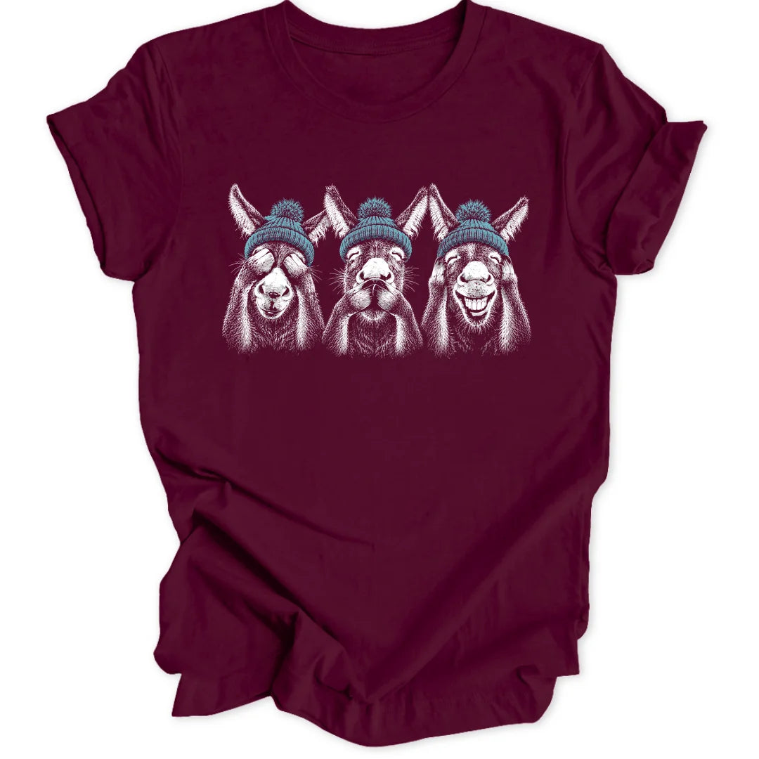 Wise Donkeys - Maroon
