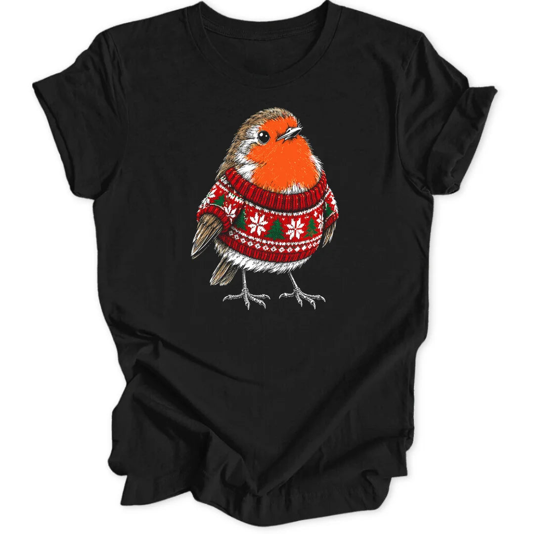 Festive Robin - Black