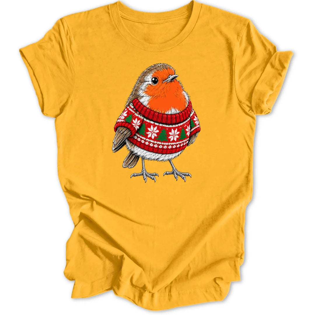 Festive Robin - Gold