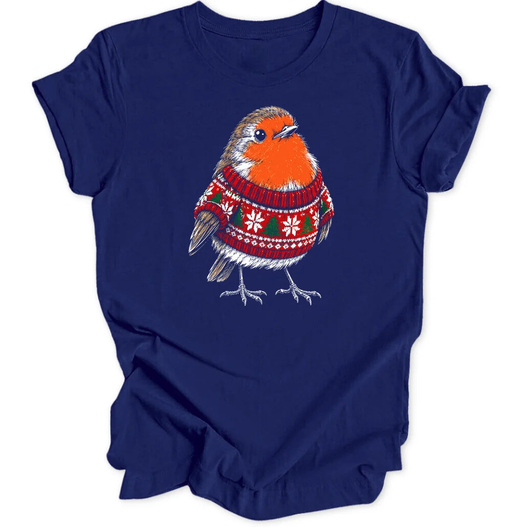 Festive Robin - Navy