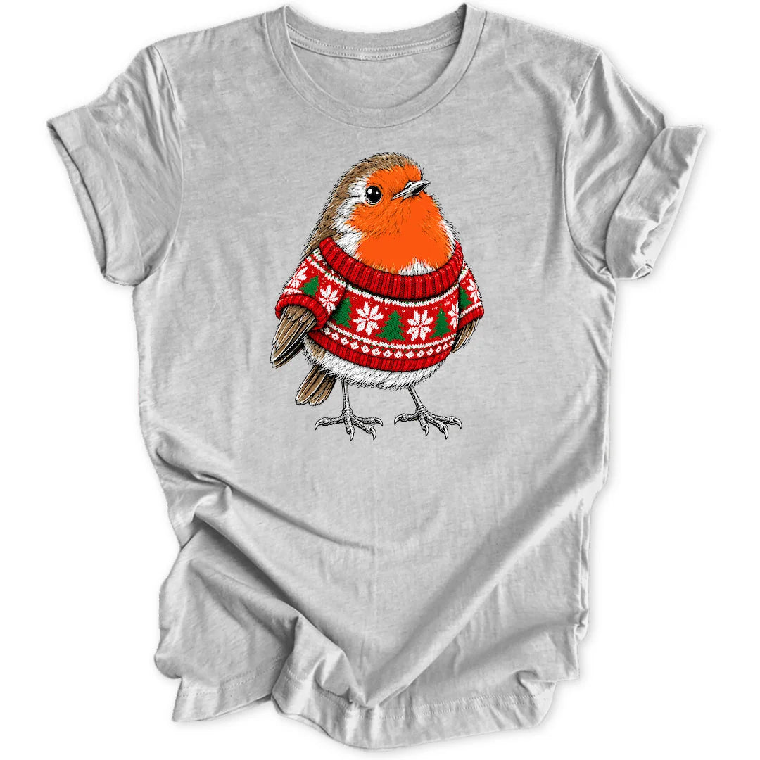 Festive Robin - Sport Grey