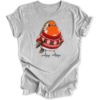 Festive Robin - Sport Grey