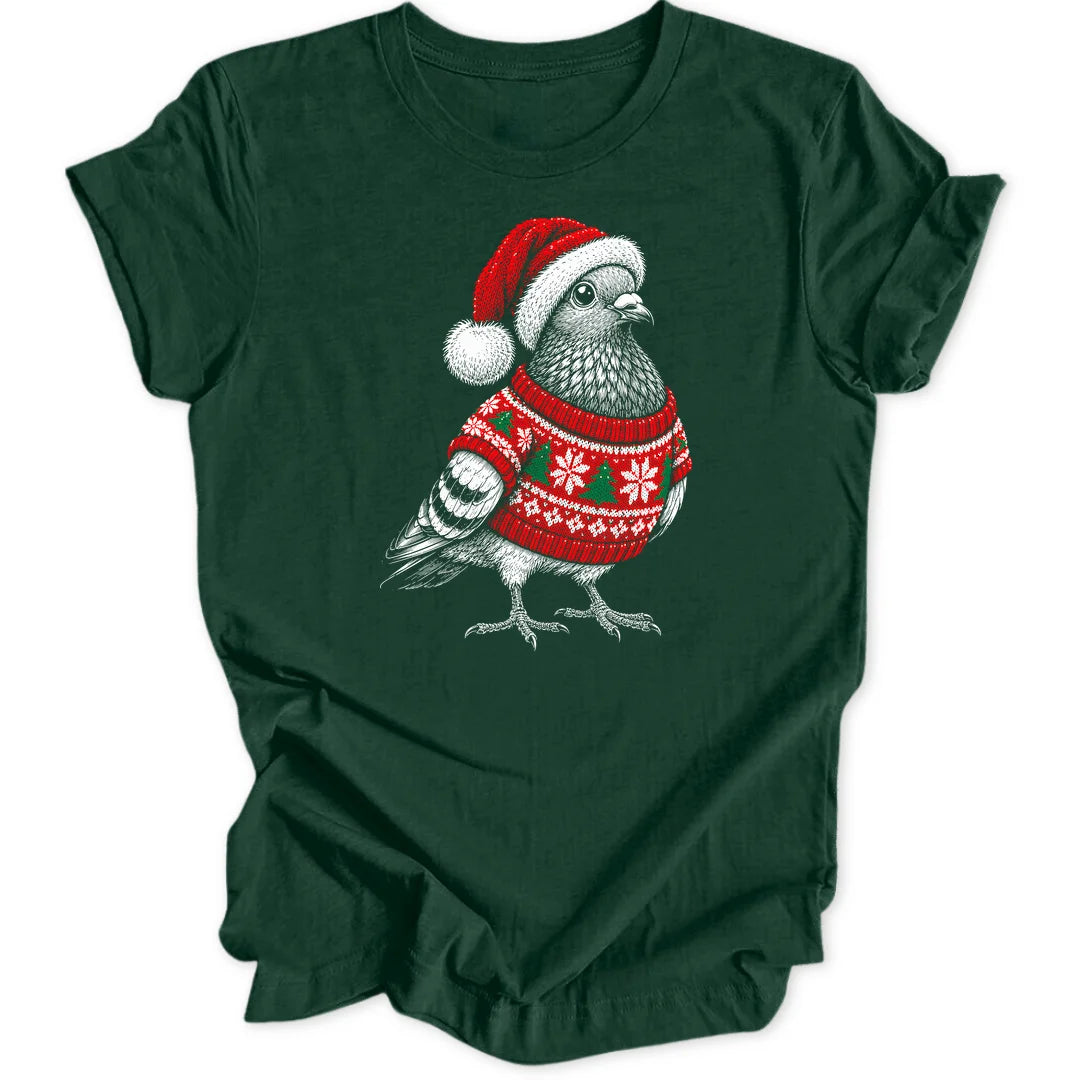 Festive Pigeon - Forest Green