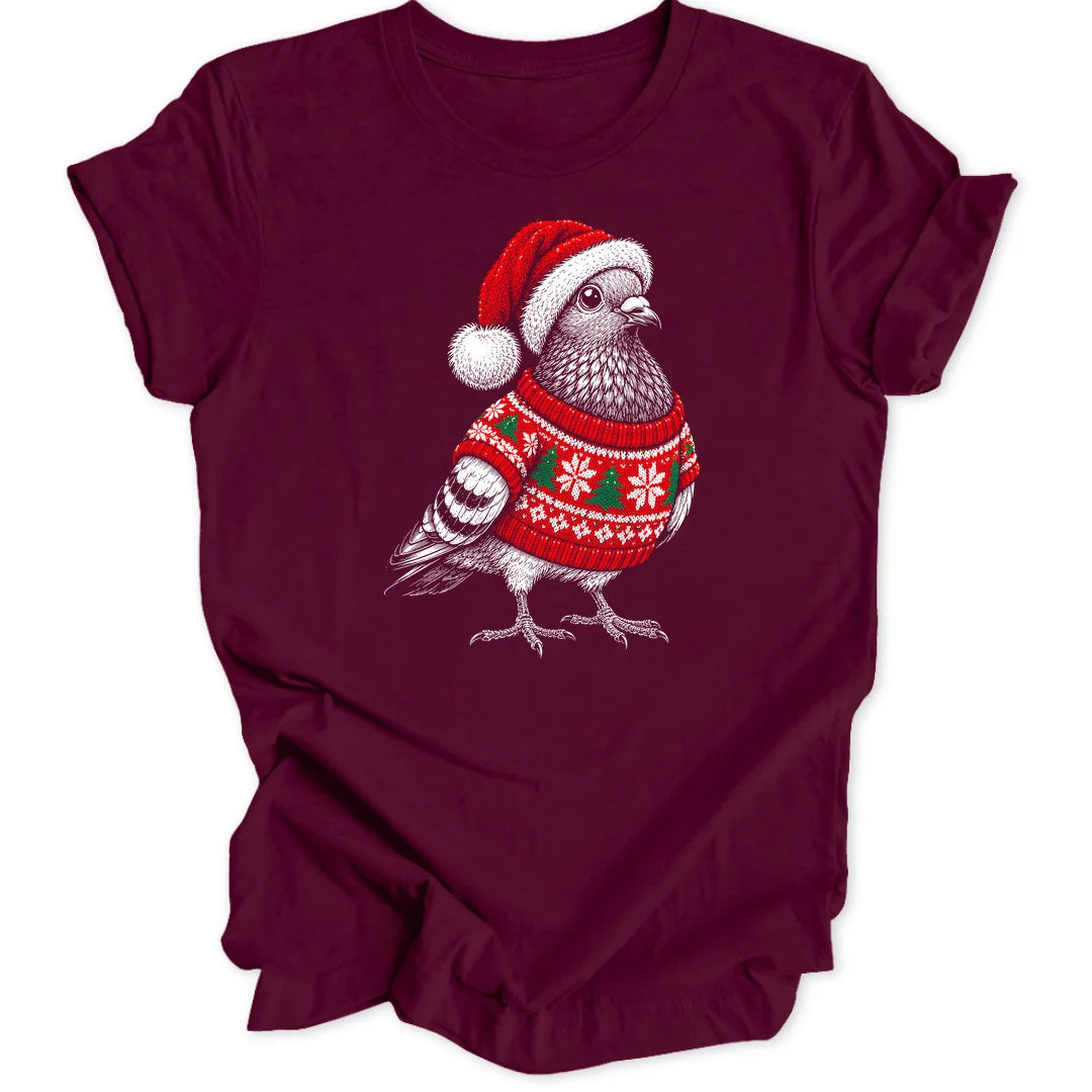Festive Pigeon - Maroon
