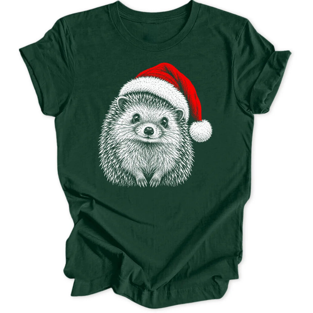 Santa Hedgehog - Forest Green