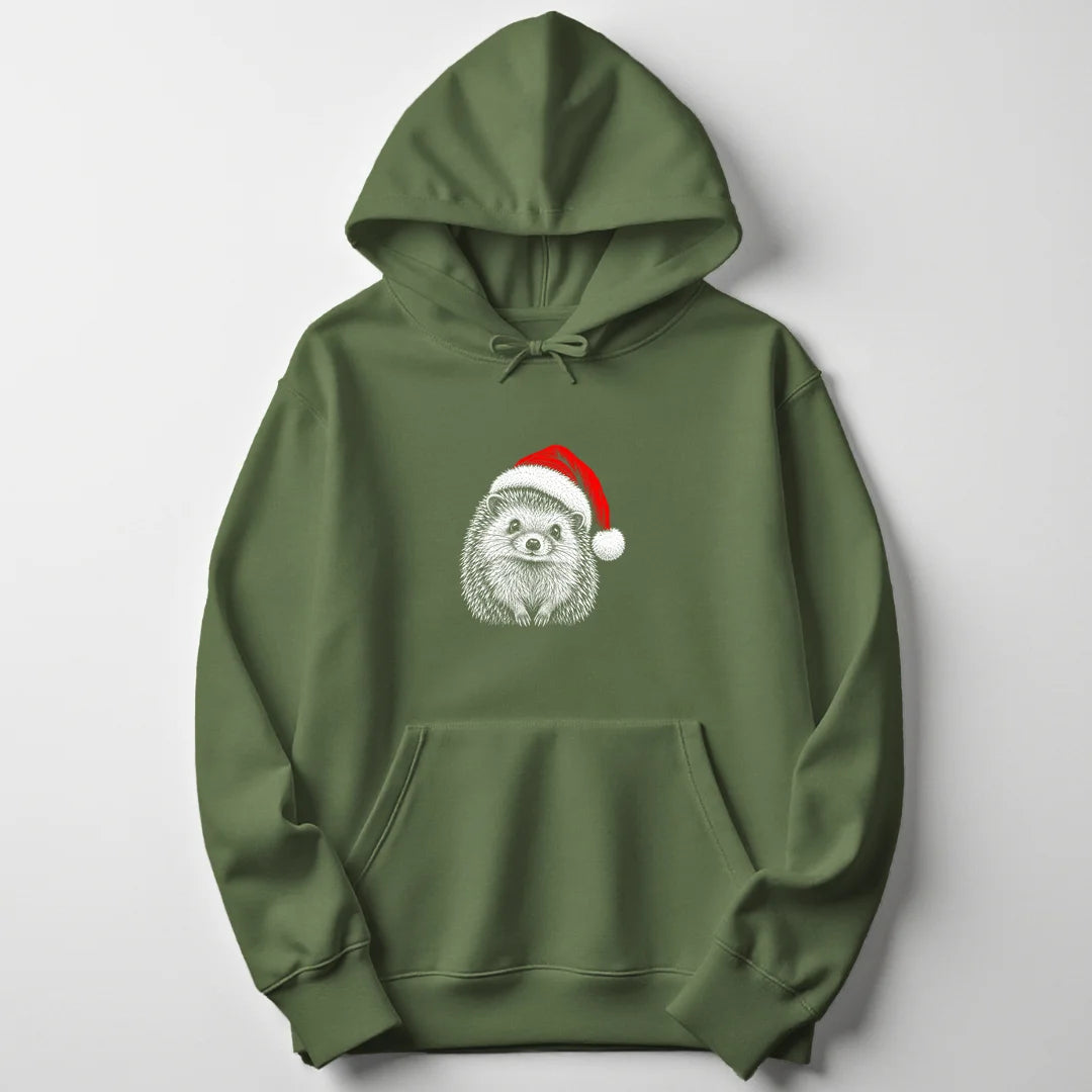 Santa Hedgehog - Military Green
