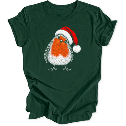 Santa Robin - Forest Green