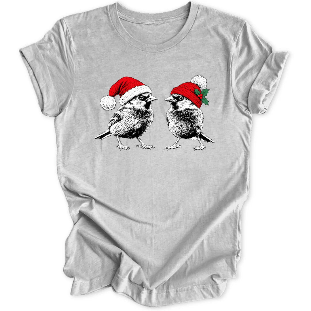 Festive Sparrows - Sport Grey