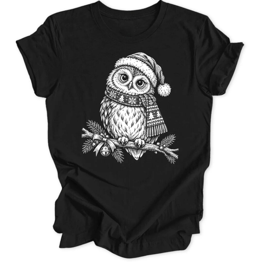 Christmas Owl - Zwart