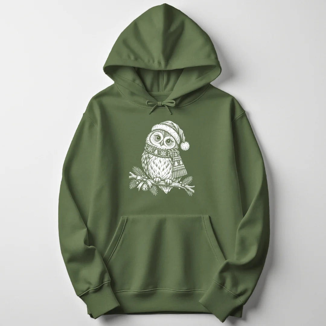 Christmas Owl - Military Green