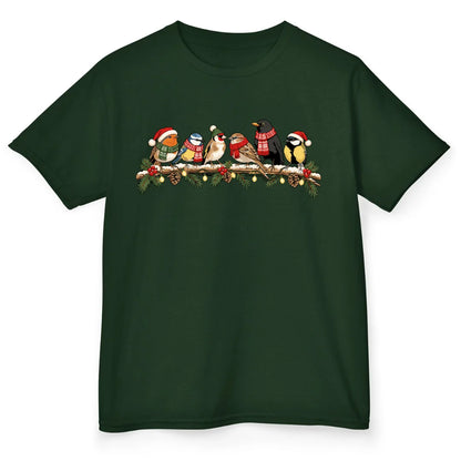 Festive Bird Branch - Forest Green