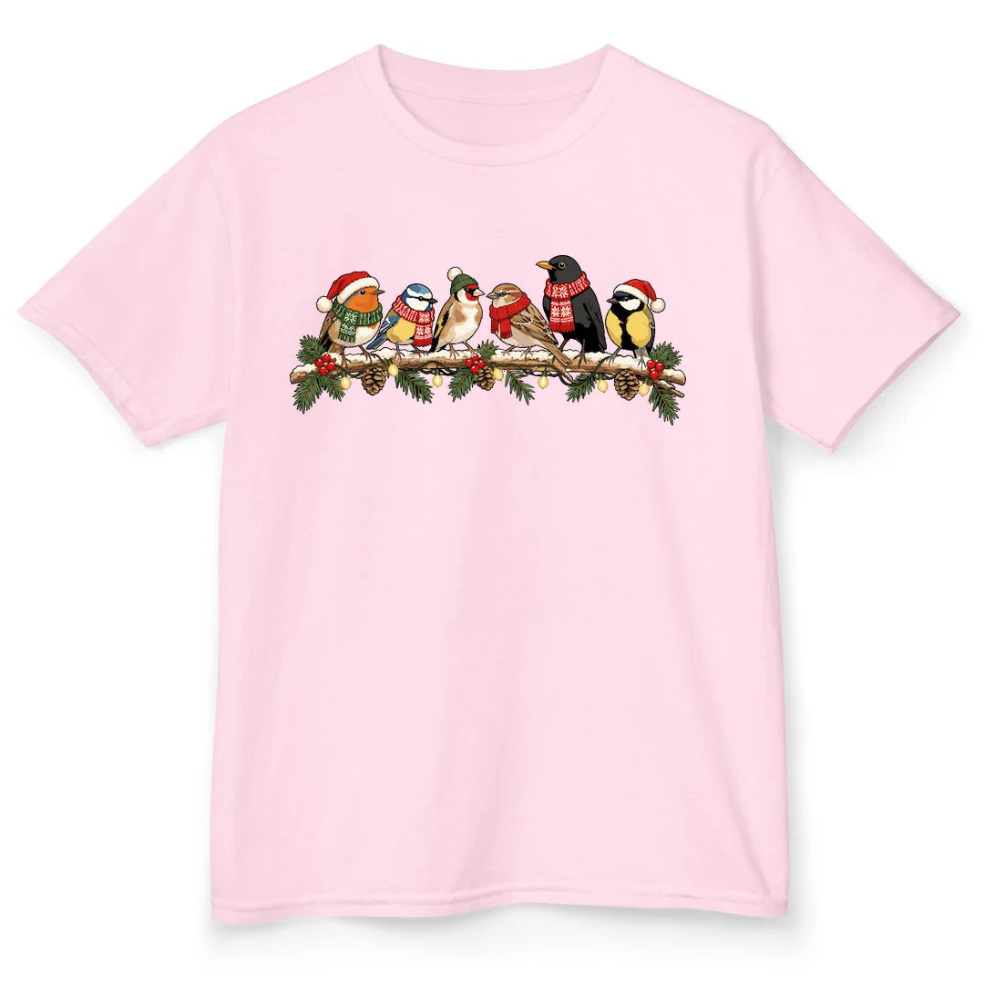 Festive Bird Branch - Light Pink