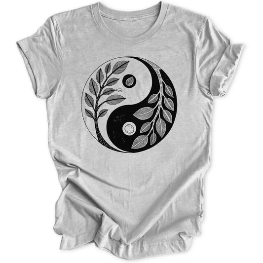 Ying Yang Blätter Unisex T-Shirt
