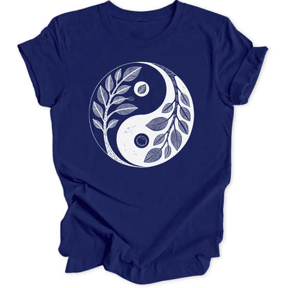 Ying Yang Blätter Unisex T-Shirt