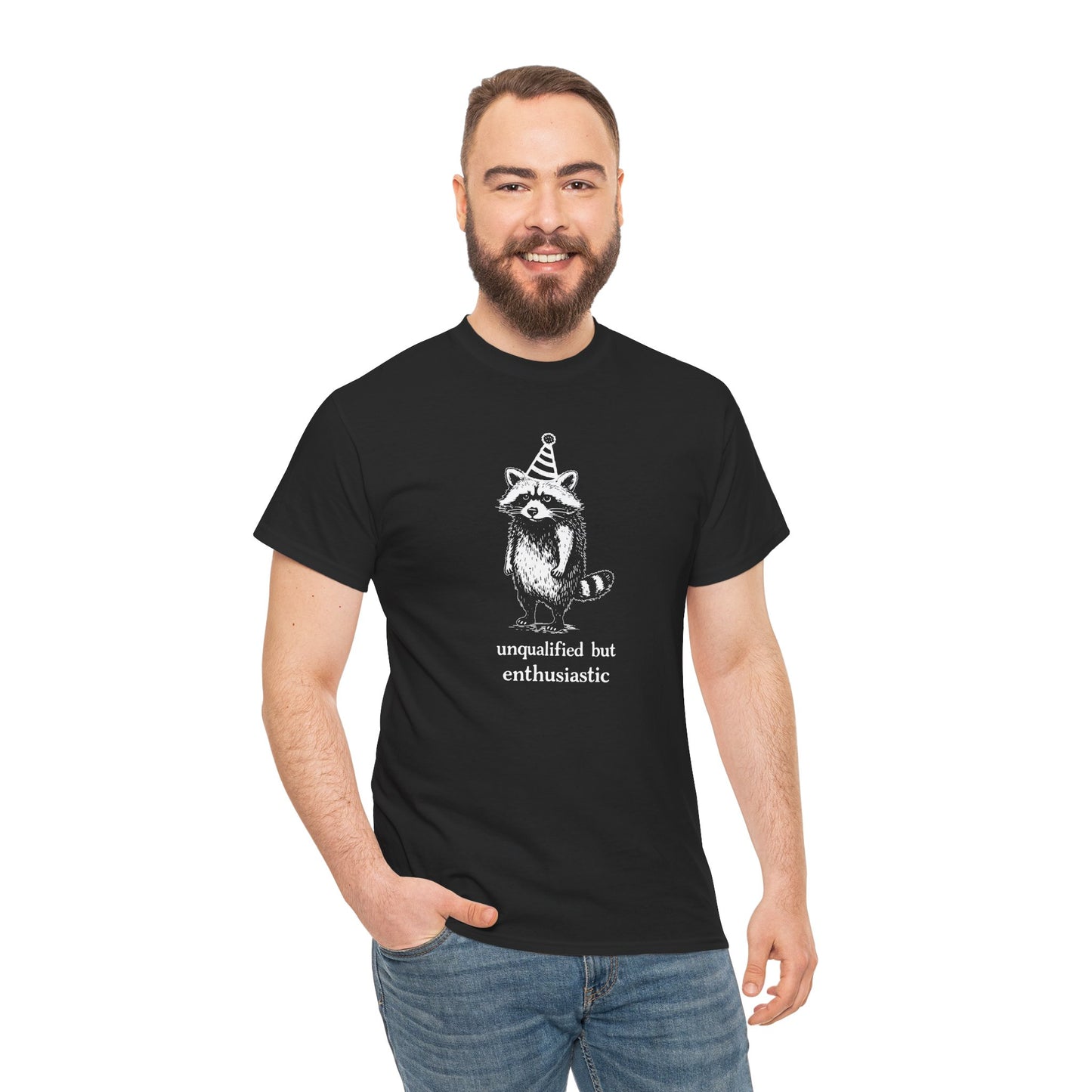 Enthusiastic Raccoon Unisex T-Shirt