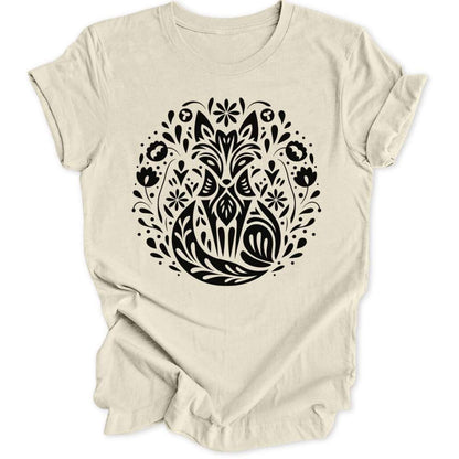 Abstrakter Fuchs Unisex T-Shirt T-Shirt Natur / S