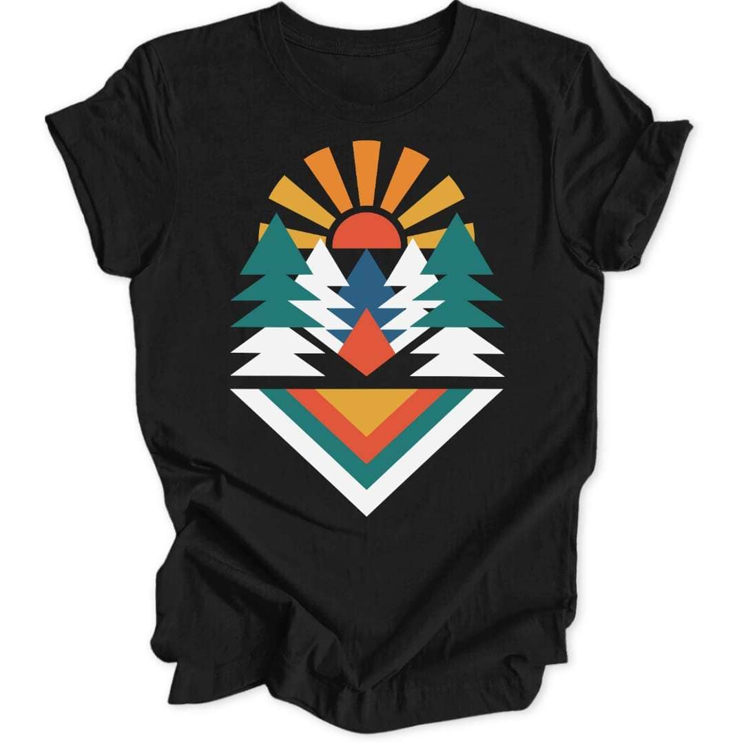 Abstrakter Wald Unisex T-Shirt - Wild Spirit
