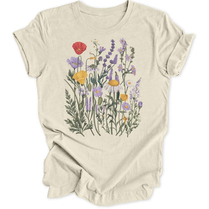 Art Nouveau Flowers T-Shirt T-Shirt Natur / S