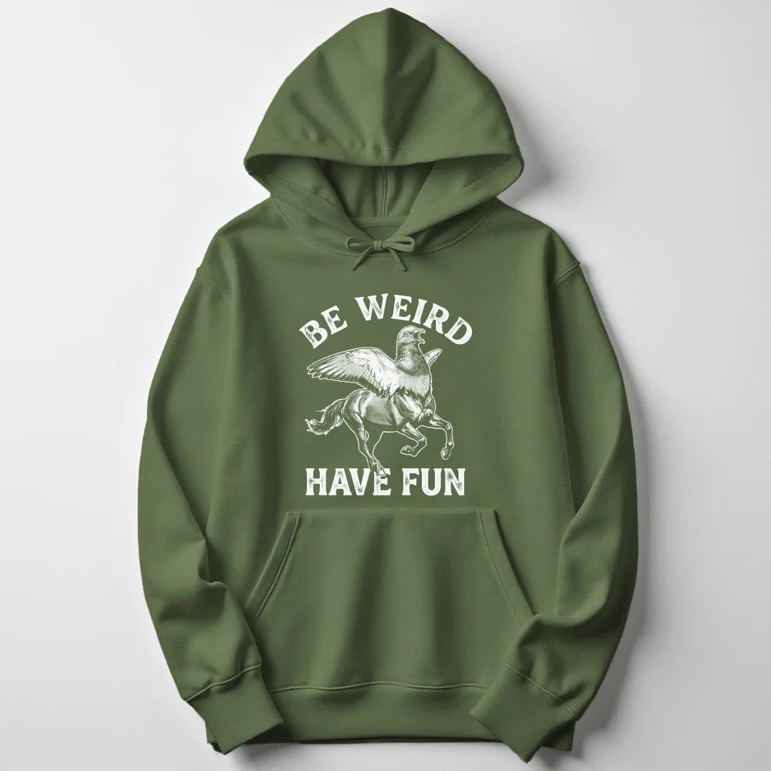 Be weird pigeon Unisex Hoodie - Wild Spirit