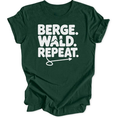 Berge Wald Repeat Unisex T-Shirt - Wild Spirit