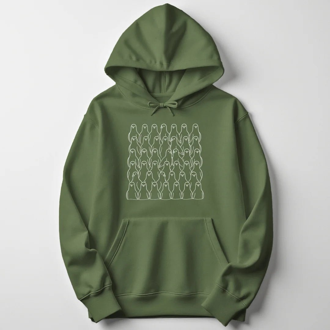 Bird Crowd Unisex Hoodie - Wild Spirit