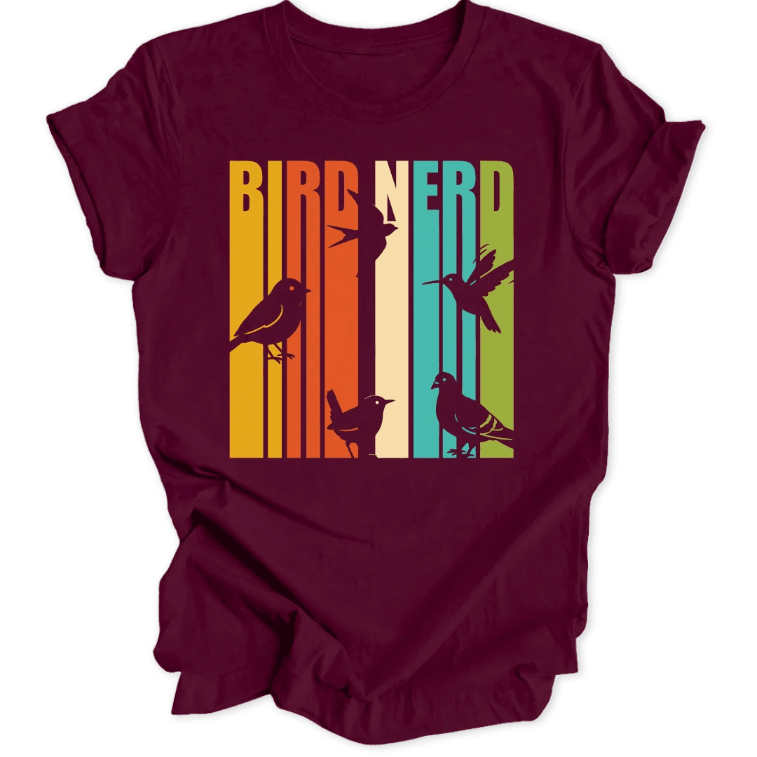 Bird Nerd Rainbow Unisex T-Shirt - Wild Spirit