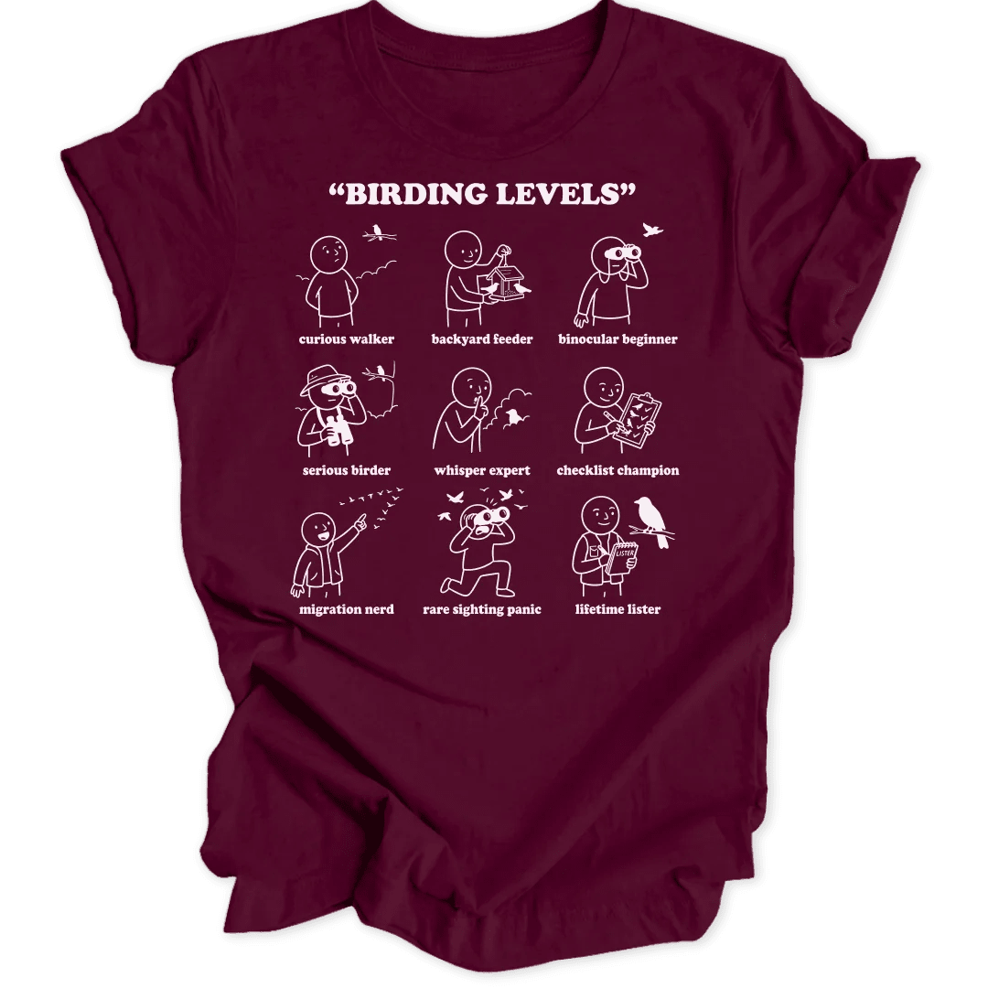 Birding Levels Unisex T-Shirt - Wild Spirit